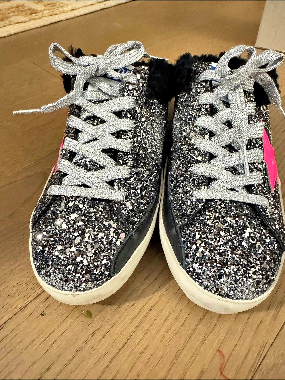 Golden Goose Super-Star Sabot Glitter Star Sneakers
